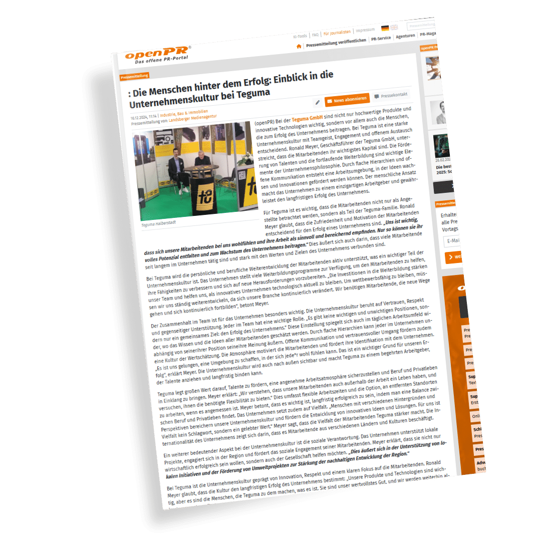 Hochwertige Gummiprodukte und Gummikomponenten – Teguma GmbH Halberstadt