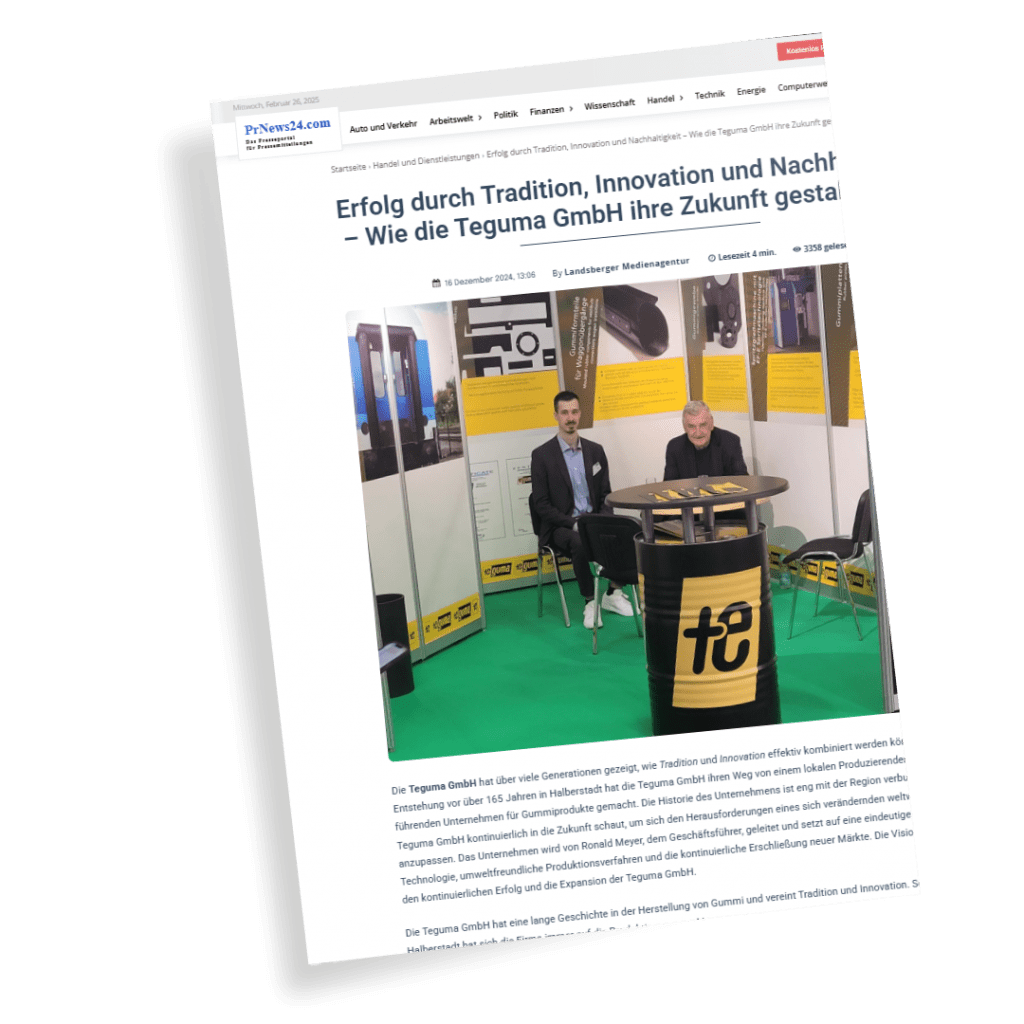 Hochwertige Gummiprodukte von Teguma GmbH in Halberstadt